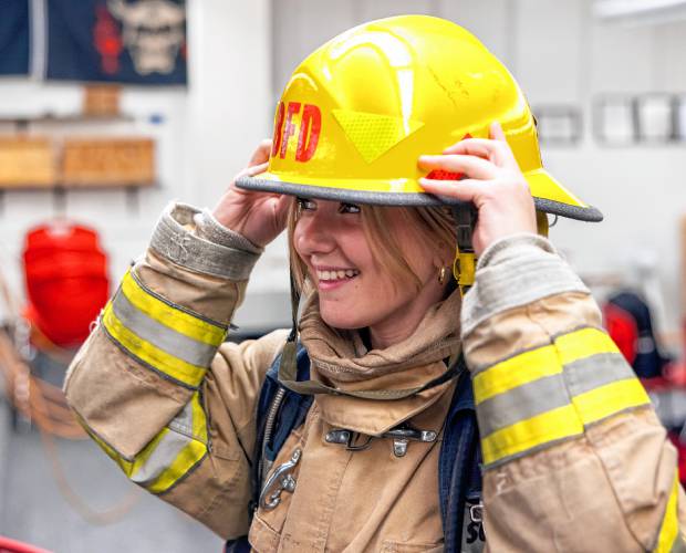 Lillian “Baggage Claim” O’Hara has learned leadership skills along with the job training of being a firefighter and emergency services. O’Hara wants to work as flight medic on a DHART team some day.