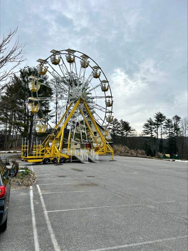 A Ferris Wheel has been set up for a private wedding on Saturday but is being opened up to the public on Sunday.