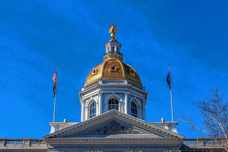 The New Hampshire State House dome.