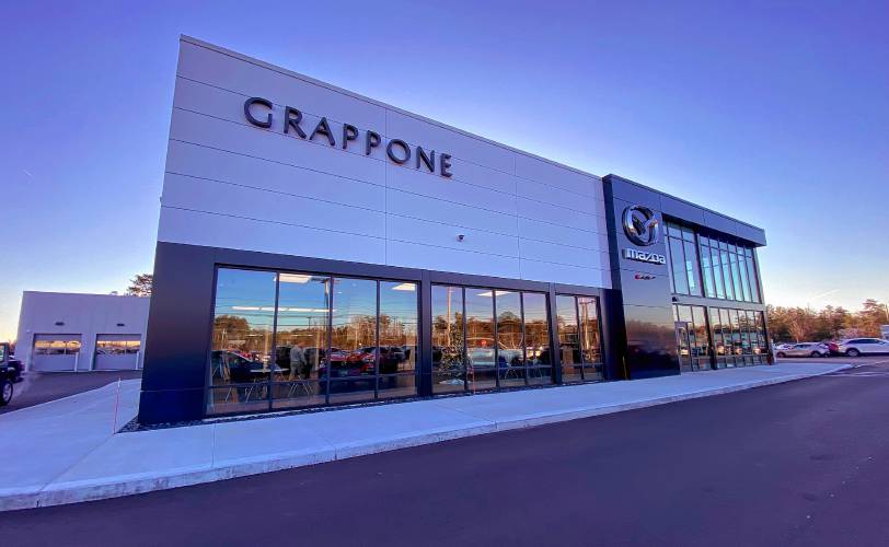 The new Grappone Mazda dealership is now on Manchester Street in Concord.