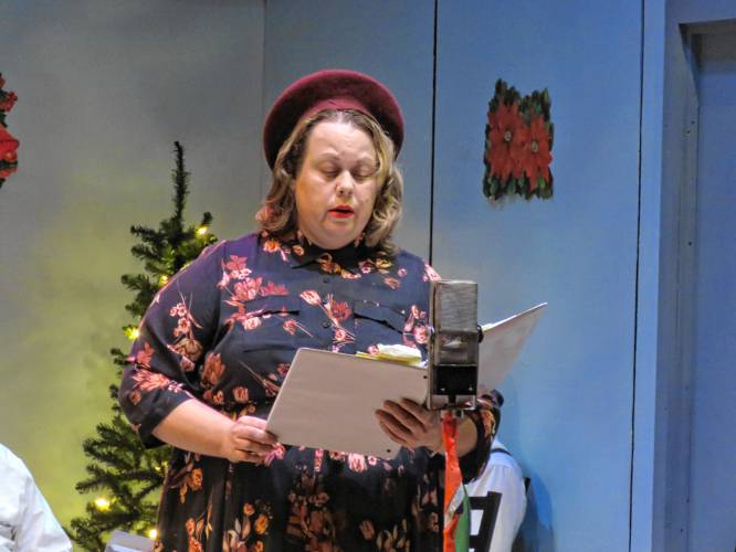 Jennifer Simon in “Miracle on 34th Street,” a previous live radio show production from the Winnipesaukee Playhouse. 