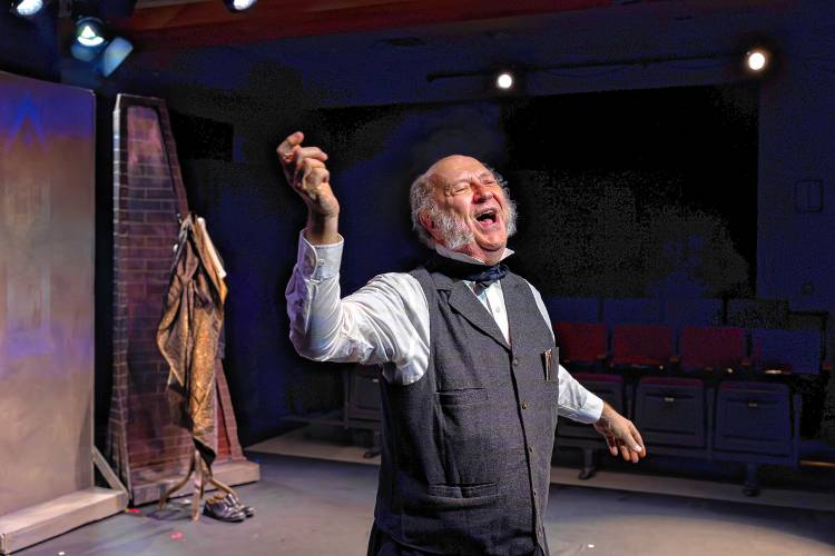 Erik Hodges, who plays Scrooge for the fourth time at Hatbox,