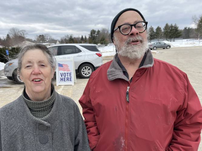 Madonna and Mark Ciocca, Penacook Democrats, never considered voting in the Republican primary. “We like to be honest,” Mark said. “We’re Democrats.”