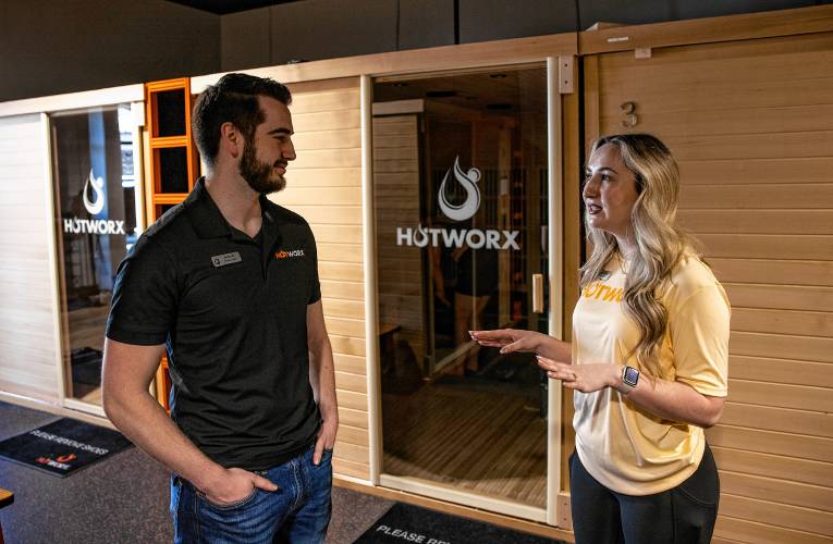 Brother and sister James Fox and Emily Lozada are co-owners of the new HotWorx on Loudon Road across the way from Buffalo Wild Wings. They have been open for awhile but just had their grand opening on March 10.