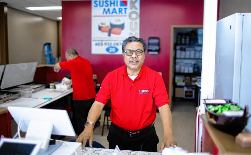 Owner Myint Soe of the new Koung Sushi Mart on Loudon Road in Concord. Soe opened on December 1st and has a restaurant in Laconia as well.