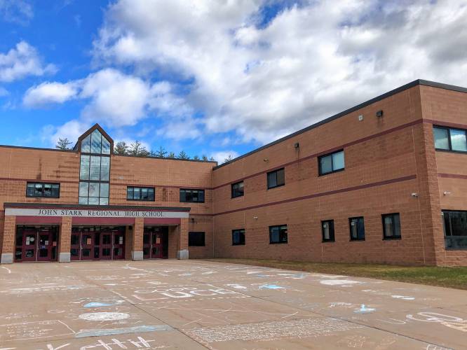 John Stark Regional High School is seen on April 7, 2021