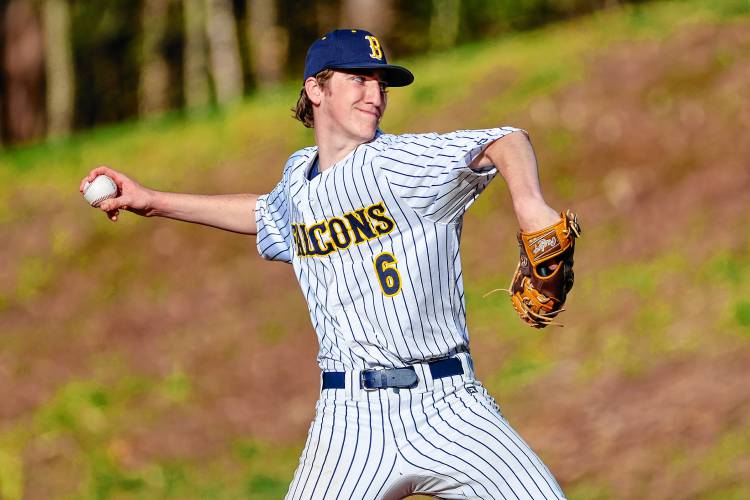 Bow’s Sean Guerrette was named the Division II Pitcher of the Year, posting a 5-0 record in the 2024 season.