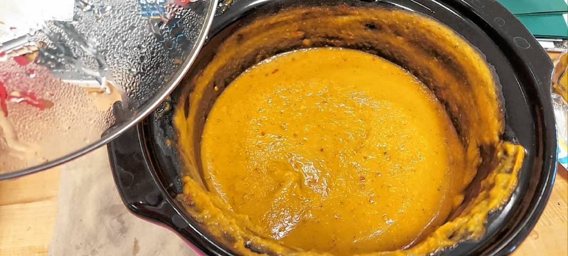 Spiced maple pumpkin soup, by Jonathan Van Fleet