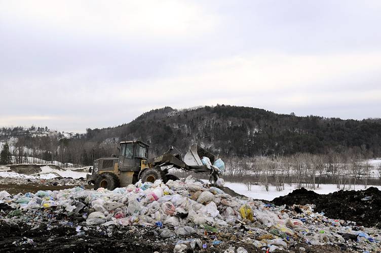 A loader moves garbage at the landfill in West Lebanon, N.H., on Feb. 16, 2011. A loader moves garbage at the landfill in West Lebanon, N.H., on Feb. 16, 2011.