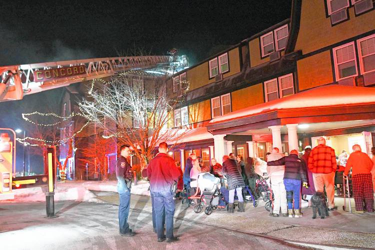 Residents of Granite Ledges are evacuated after a two-alarm fire and Mass Casualty Incident at 151 Langley Park Way on Friday night.