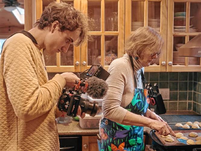 Ian Scura won NH Filmmaker of the Year in part for his work on the short film “Liquid, Fragile, Perishable,” which follows his mother, Maureen Redmond-Scura, as she bakes hundreds of cookies every holiday season.