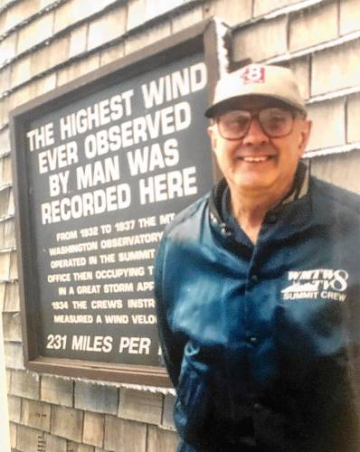 Former longtime creator of Mount Washington WMTW Ch. Summit No. 8 transmission engineer Marty Engstrom — who debuted in 2002 shortly before his retirement after 38 years — died at age 86 at his home in North Fryeburg, Maine, on Jan. 4, according to his family. Former longtime creator of Mount Washington WMTW Ch. Summit No. 8 transmission engineer Marty Engstrom — who debuted in 2002 shortly before his retirement after 38 years — died at age 86 at his home in North Fryeburg, Maine, on Jan. 4, according to his family.
