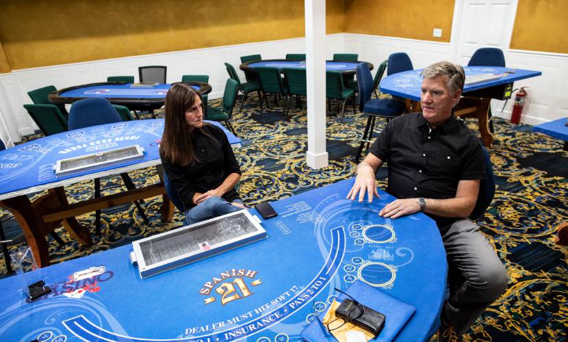 Andy Sanborn and his wife, current Rep. Laurie Sanborn, decided to open Concord Casino because they wanted to find a way to give back to the community. Andy Sanborn and his wife, current Rep. Laurie Sanborn, decided to open Concord Casino because they wanted to find a way to give back to the community.
