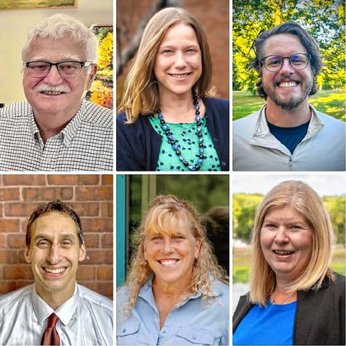 Six school board candidates, four challengers and two incumbents, are running for three district-wide seats on the Concord School Board. From top left to bottom right: Clint Cogswell, Sarah Sadowski, Joe Scroggins, Andrew Winters, Barb Higgins and Pamela Walsh. Six school board candidates, four challengers and two incumbents, are running for three district-wide seats on the Concord School Board. From top left to bottom right: Clint Cogswell, Sarah Sadowski, Joe Scroggins, Andrew Winters, Barb Higgins and Pamela Walsh.