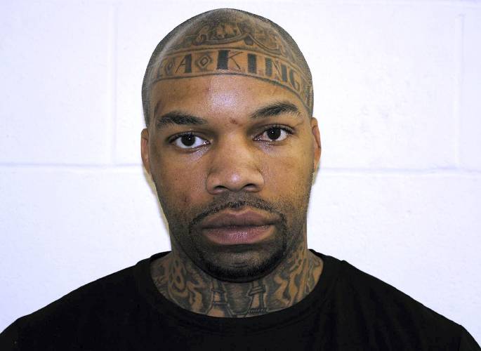 This booking photo released by the Pelham Police Department shows Dale Holloway, arrested on several charges following a shooting at a wedding at New England Pentecostal Ministries on Saturday, Oct. 12, 2019, in Pelham, N.H. (Pelham Police Department via AP) 
