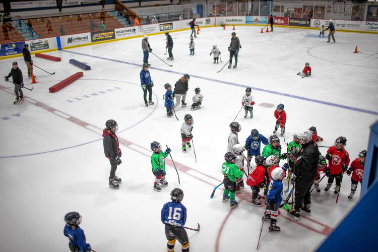 The Concord Youth Hockey program attracted 54 children of all ages at the Everett Arena on Saturdays this Fall.