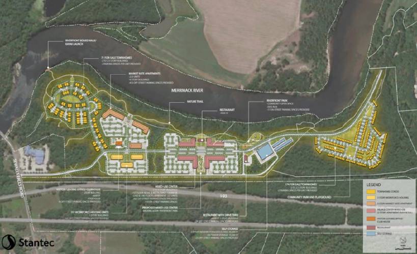 An overview of the proposed East Concord development.