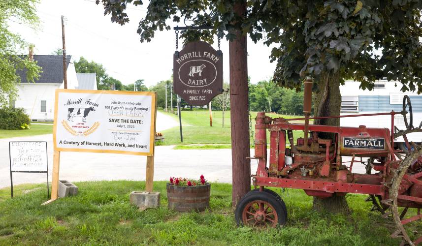 The front yard of the Morrill Farm in Penacook. The family will be celebrating 100 years on July 5, 2025.