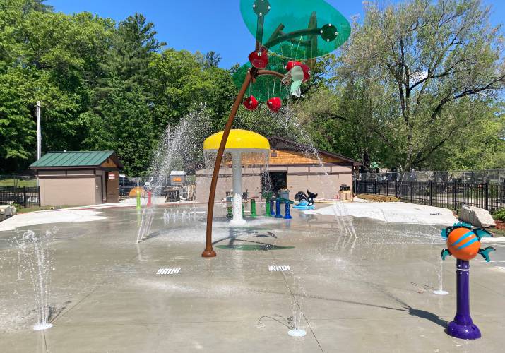 A splash pad opened last year at White Park.
