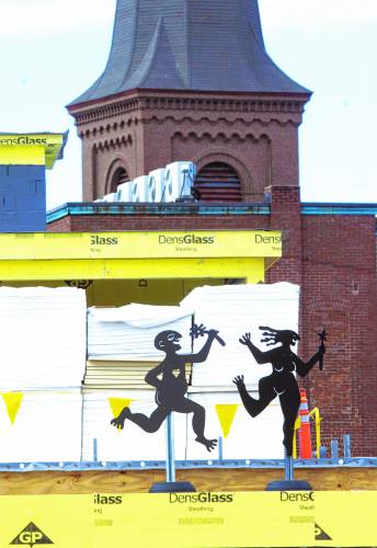 The construction of the Friendly Toast and Arts Alley in downtown Concord is taking shape.