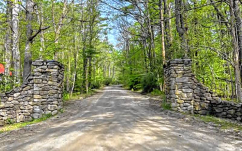 The Aldworth Stone Gateway in Harrisville.