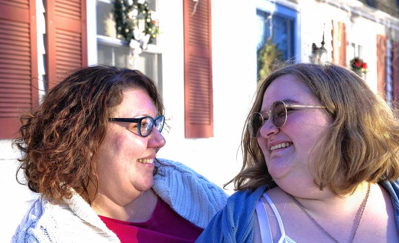 Nicole and Arlen at their home in Exeter.
