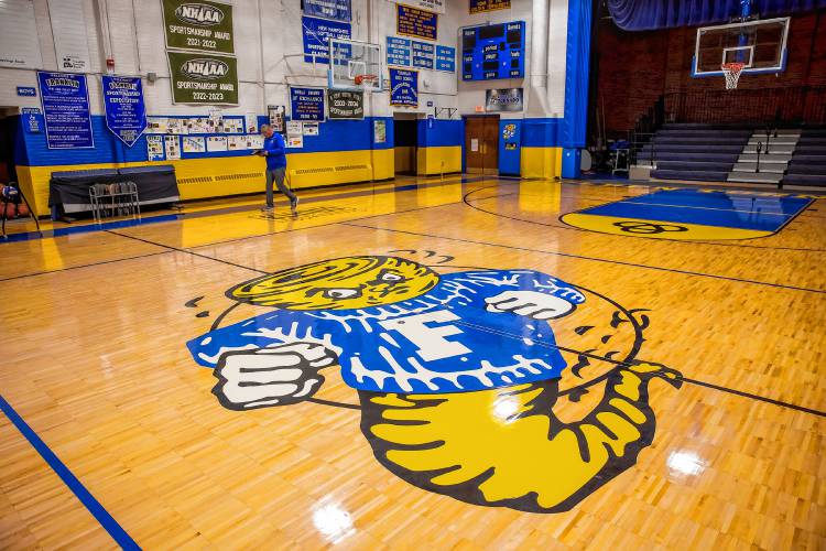 Franklin High athletic director Dan Sylvester walks inside the newly renovated high school gymnasium. For the past 11 years, Sylvester has transformed Franklin athletics into a competitive, respectful and successful program. Franklin recently completely renovated its gym, and after playing volleyball and basketball at the middle school gym during that time, it will play volleyball and basketball in house for the first time in 30 years.