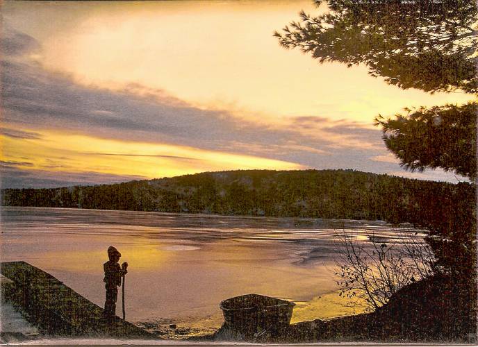A photo of Stimmell’s son at Jenness Pond near the Solstice 40 years ago. A photo of Stimmell’s son at Jenness Pond near the Solstice 40 years ago.