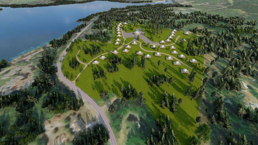 The tents developer Kevin Hayhurst plans to use for Glamping New England would offer hotel-like luxuries in a campground setting. 