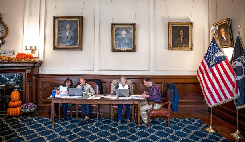 The Secretary of State audit team took over the Executive Council chambers to go over the election results for the state on Wednesday morning. Secretary David Scanlan predicted another record turnout.