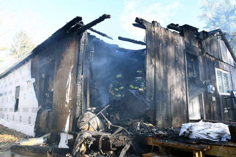 Firefighters responded to a blaze at 17 Shingle Mill Brook Road on the morning of Saturday Nov. 16.