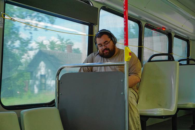 Michael Wirchansky, 26, rides the bus daily to get from where he lives on Bog Road to his job on the Heights.