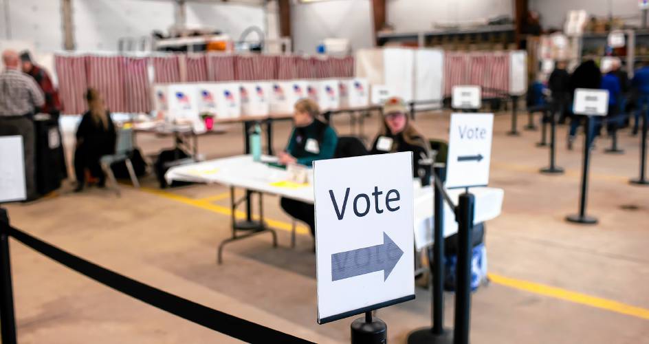 Voting at the Loudon Fire Station on Primary Day on Tuesday, january 23, 2024.
