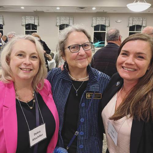 Jodi Newell, right, elected to the New Hampshire House of Representatives in 2022, with colleague, Rep. Wendy Thomas of Merrimack, center, and state Sen. Debra Altschiller of Portsmouth.
