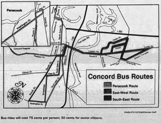 Much about the bus system remains the same as when it debuted in 1989. This clipping from the Monitor archives shows the route map from that time.