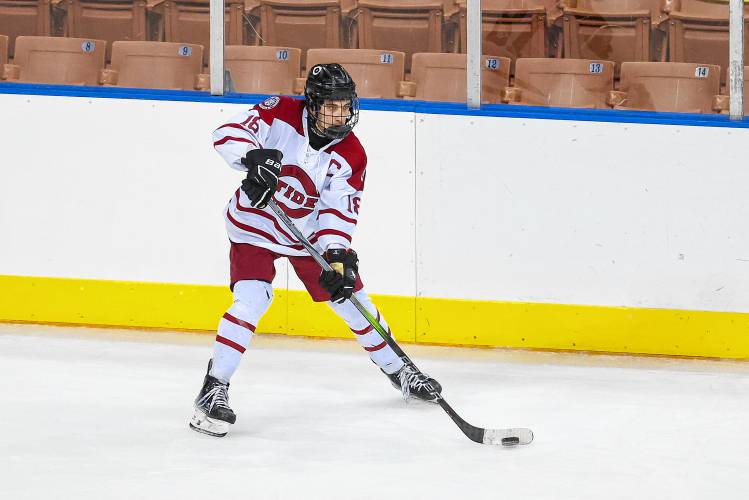 Concord’s Rowan Arndt is the Monitor’s boys’ hockey Player of the Season for his winter-long penchant for the big play, capped by his championship-winning, fourth-overtime goal to beat Bishop Guertin in the D-I final.