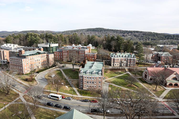 The east side of campus and College Park is seen from the Baker Tower on Thursday, Nov. 30, 2017, at Dartmouth College in Hanover. The east side of campus and College Park is seen from the Baker Tower on Thursday, Nov. 30, 2017, at Dartmouth College in Hanover.