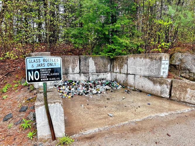 Wilmot’s transfer station recycles glass bottles and jars but not plastic