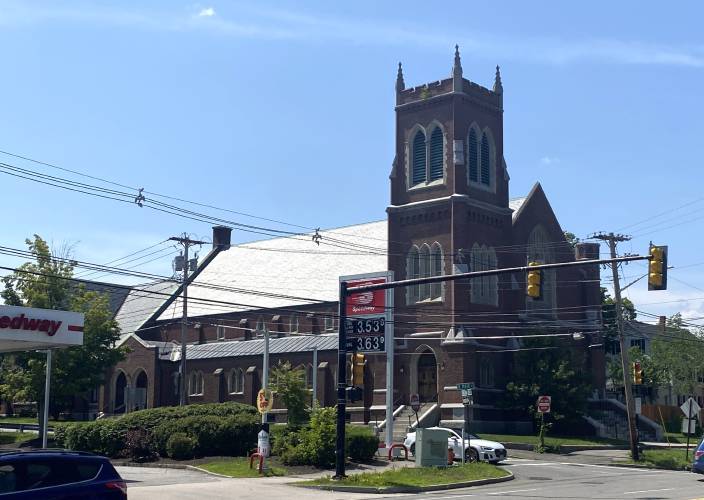 The former  First Congregational Church on 177 North Main Street in Concord. The building has been sold and will be converted into housing units.