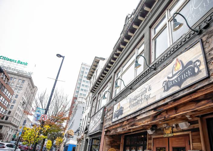 The Bonfire Country Bar on Elm Street in downtown Manchester on Wednesday, October 30, 2024.