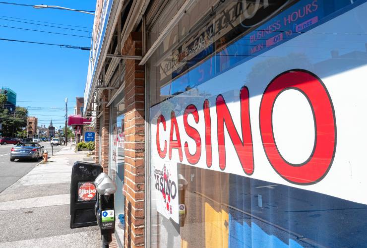 Laurie and Andy Sanborn own The Draft Sports Bar and Grill and Concord Casino located on South Main Street in Concord.