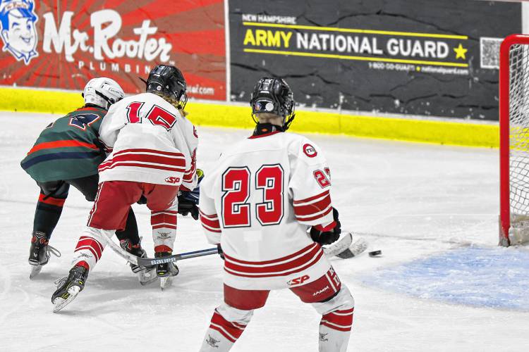 Brinity-Bow sophomore Kaylee Jacques nets her third goal to secure the win against Concord, 3-2.