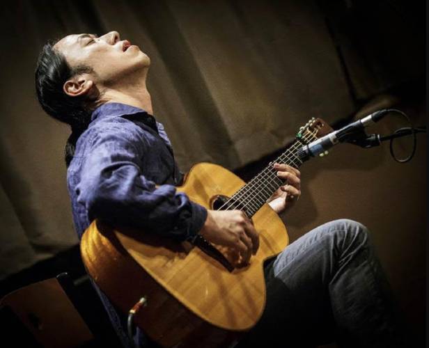 Guitarist Hiroya Tsukamoto will perform at the Franklin Public Library on April 12.