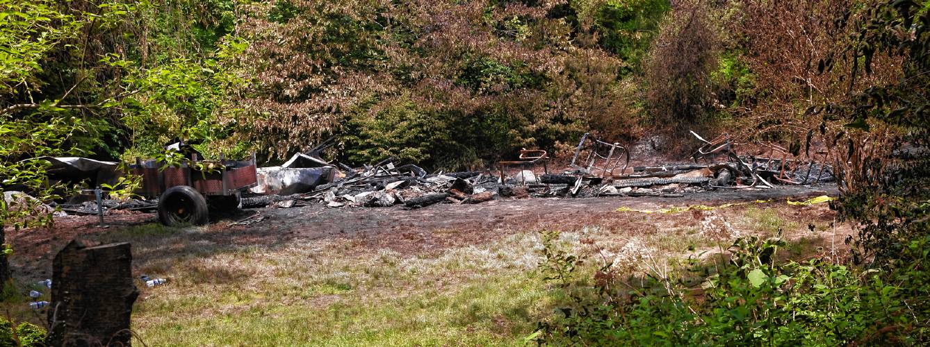The home at 77 Sewell Hoyt Road in Weare was destroyed by a fire early Tuesday morning, June 4, 2024. The home at 77 Sewell Hoyt Road in Weare was destroyed by a fire early Tuesday morning, June 4, 2024.