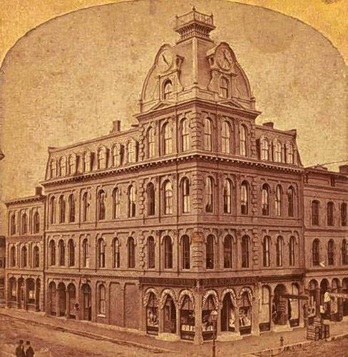 The Concord Board of Trade Building is pictured in 1873 shortly after the dedication ceremony. The Concord Board of Trade Building is pictured in 1873 shortly after the dedication ceremony.
