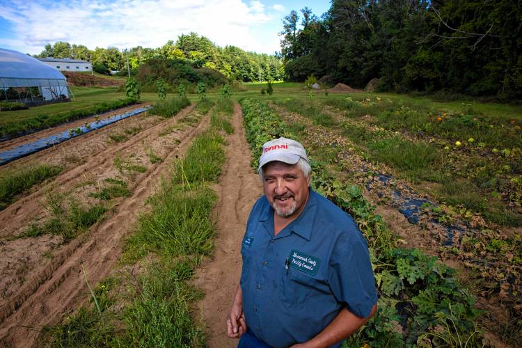 John Silver, a lifelong Boscawen resident, grew up on a large dairy farm. Now he runs the Merrimack County Farm as the grounds maintenance supervisor, taking care of the 600-acre property upon which sits the Merrimack County Nursing Home and the Department of Corrections in Boscawen. He oversees a crew of maintenance staff and a rotating handful of inmates from the county jail.
