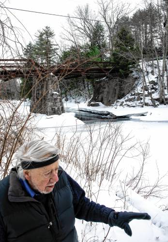 Longtime Warner resident and naturalist David Carroll’s biggest concern about the rail trail is the effect it will have on the Warner River which runs right through the town.