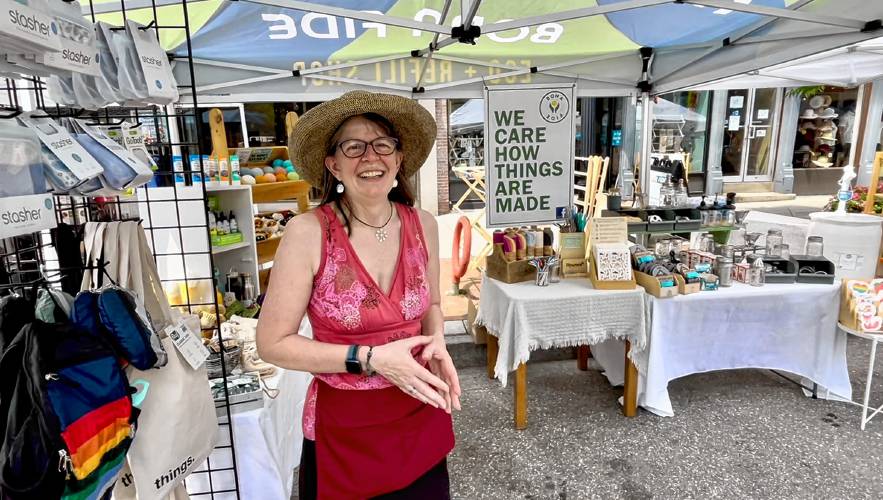 Pam Marroney, manager at Bona Fide is happy to be at the 50th anniversary of Market Days and engage with the community.