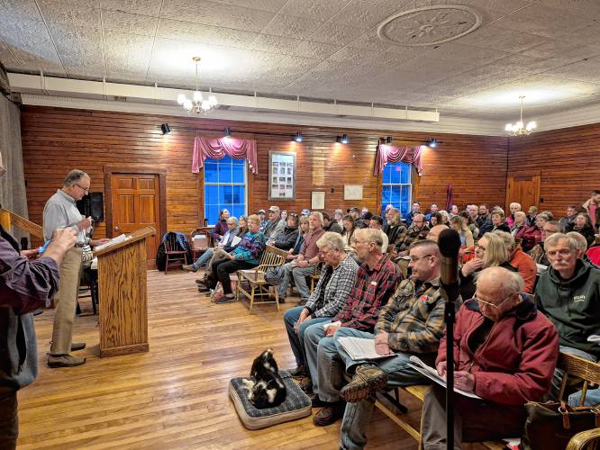 Wilmot town residents gathered in Town Hall on Thursday night to go over 34 warrant articles. They approved all warrant articles with some amendments. Wilmot town residents gathered in Town Hall on Thursday night to go over 34 warrant articles. They approved all warrant articles with some amendments.