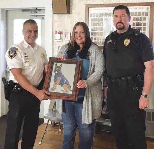 Ashley Turcotte at the Barnstead Police Department.